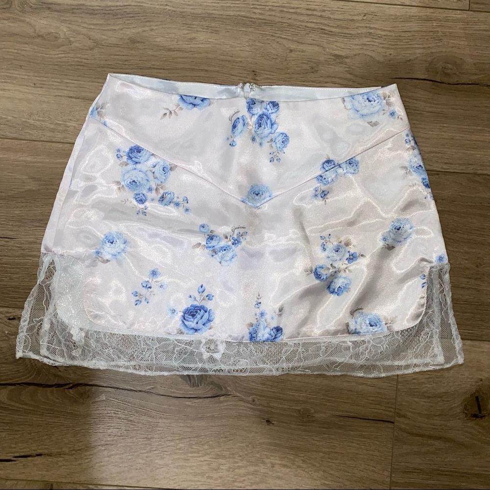 NWOT danielle guizio sweet rose lace skirt